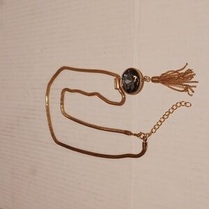 4/$40 New Large Bejeweled Necklace With Thick Chain